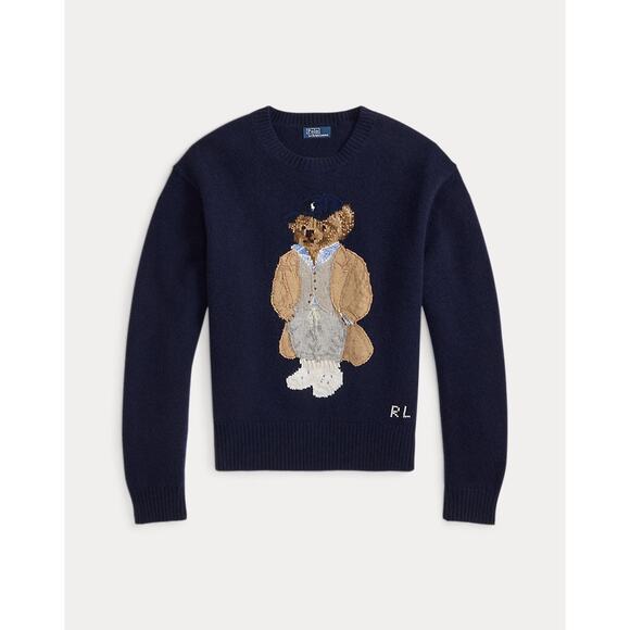 NWT Polo Ralph Lauren Polo Bear Wool-Cashmere-Blend Sweater size XXL - Picture 5 of 9